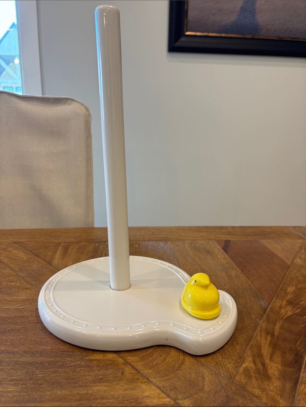 Nora Fleming White Ceramic Paper Towel Holder